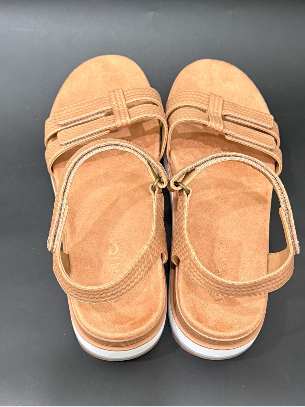 VIONIC Phoenix Lex Platform Sandals Tan Multi Strap Comfort Ortho Sandals Size 9 - Picture 5 of 16